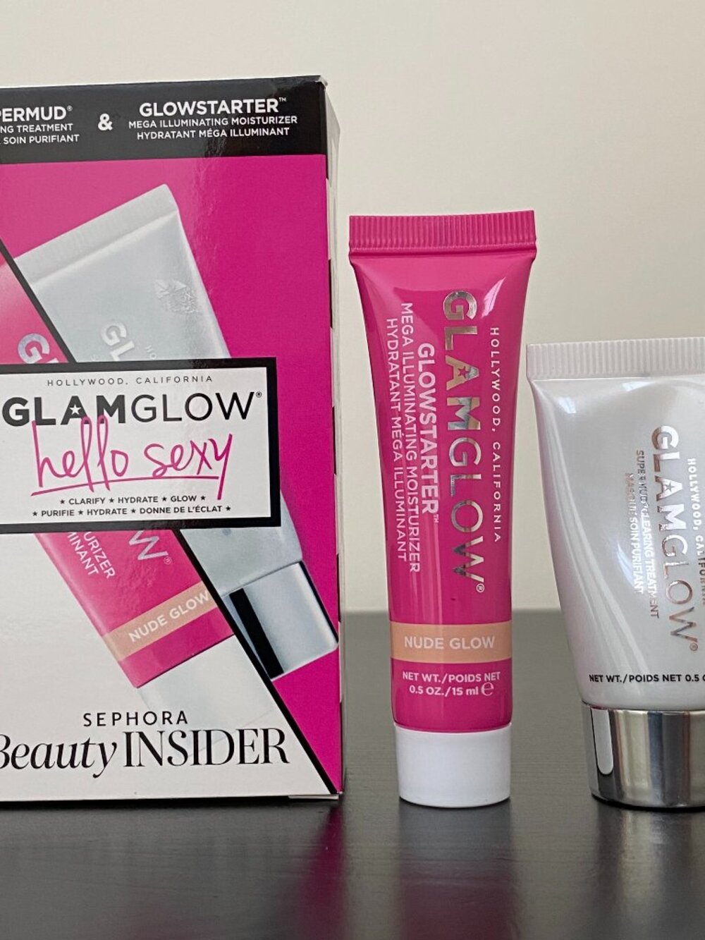 Glamglow Hello Sexy 2-piece Skincare set: Supermud & Glowstarter